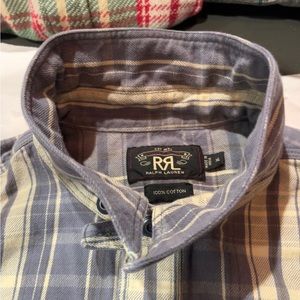 Ralph Lauren RRL plaid cotton work shirt